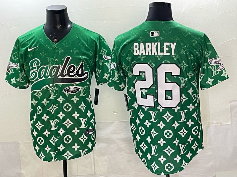 Men 2026 Philadelphia Eagles #26 Barkley Green Nike Limited NFL Jersey style 0006->philadelphia eagles->NFL Jersey